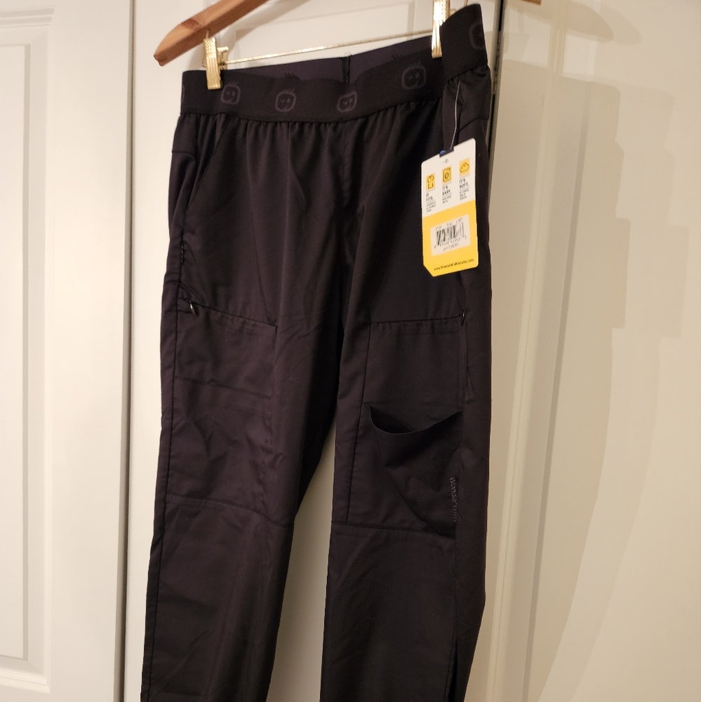 Wonderwink Pro Black Jogger Scrubs Large Petite
